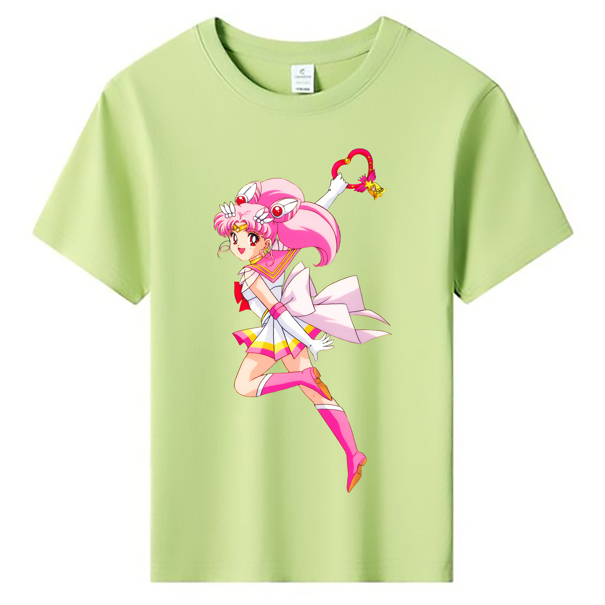（画像用） 美少女戦士セーラームーン ちびうさ Sailor Moon Chibiusa Tsukino Usagi Small Lady Serenity 綿100％キッズTシャツ（フロントプリント）